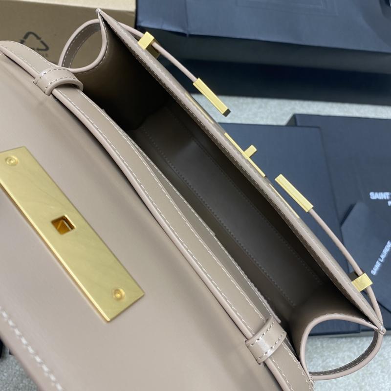 Saint Laurent Manhattan Small Shoulder Bag Latte 675626