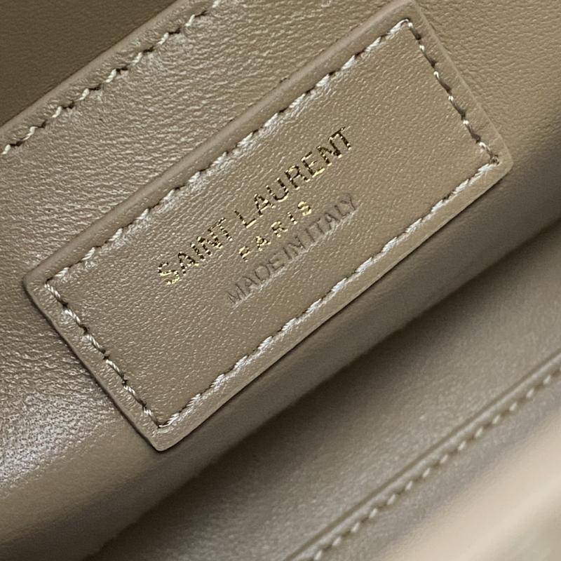 Saint Laurent Manhattan Small Shoulder Bag Latte 675626