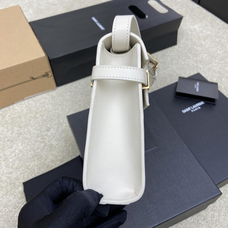 Saint Laurent Manhattan Small Shoulder Bag White 675626