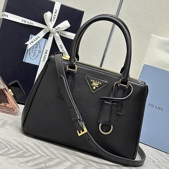 Small Prada Galleria Saffiano leather bag Black1BA896