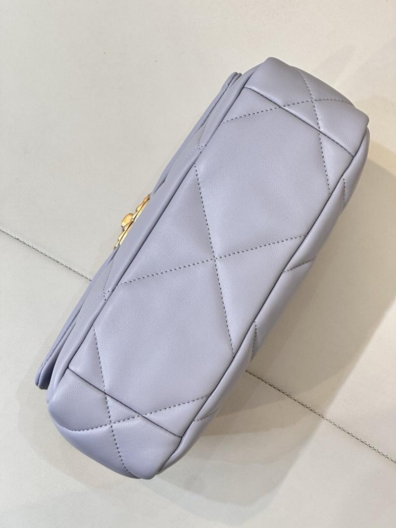 Chanel 19 Lambskin Flap Handbag Grey AS1160