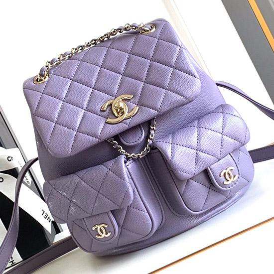 Chanel Backpack Purple AS3860