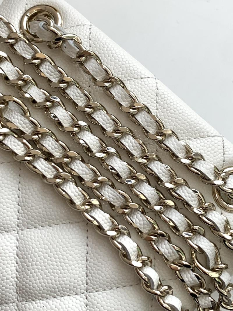 Chanel Classic Clutch With Chain White AP4422