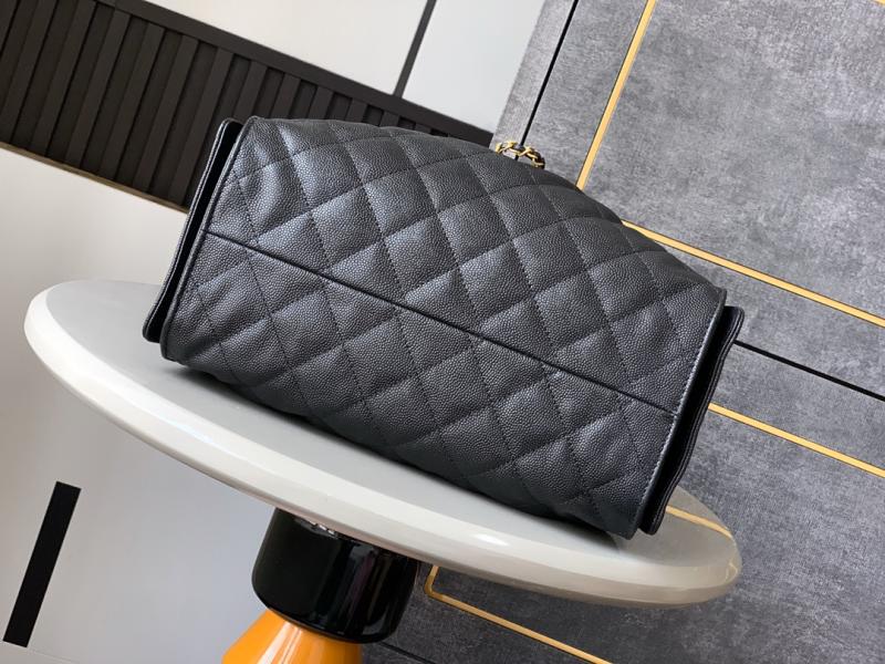 Chanel Grained Calfskin 25 Small Handbag Black AS5293