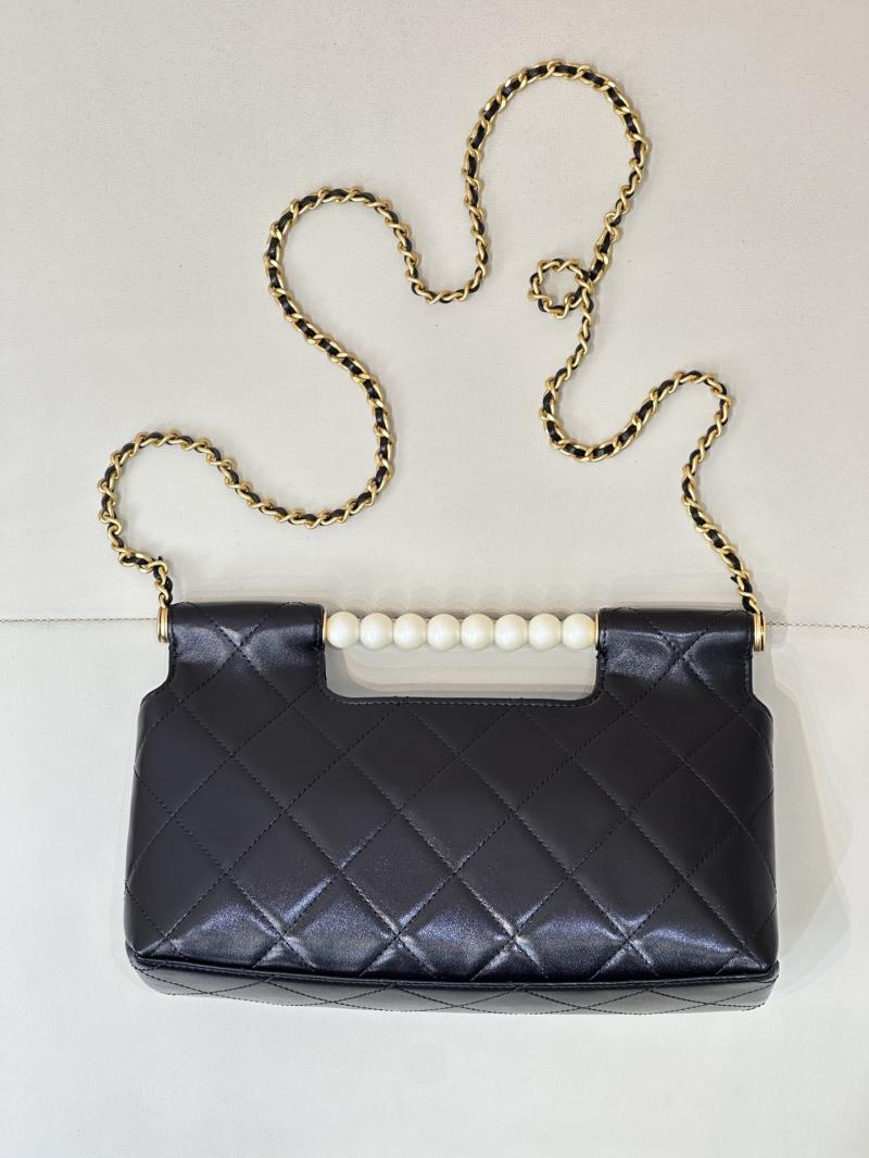 Chanel Lambskin Tote Bag Black AS5390