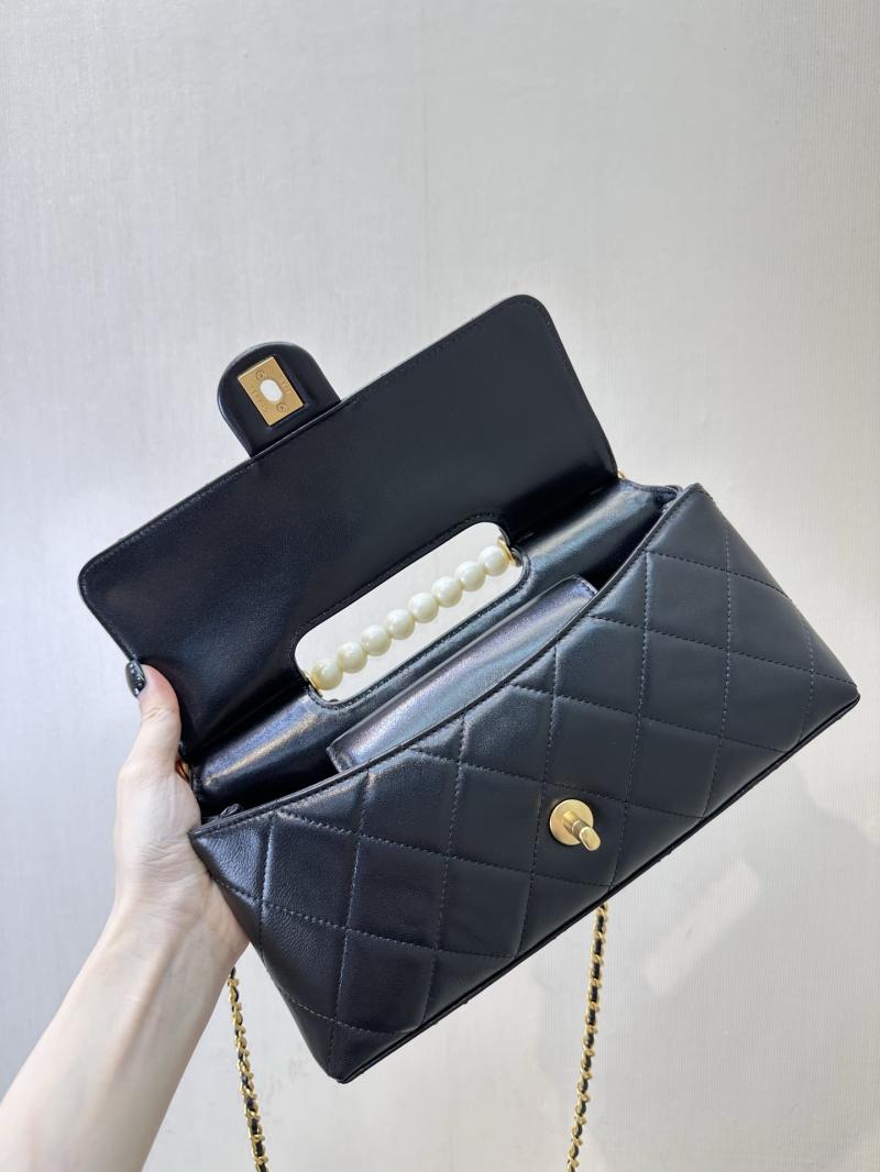 Chanel Lambskin Tote Bag Black AS5390