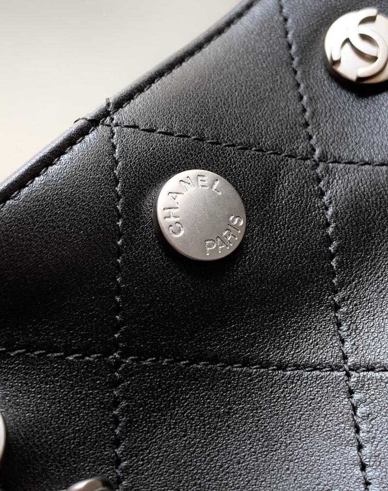 Chanel Large Bucket Bag with Silver AS5406