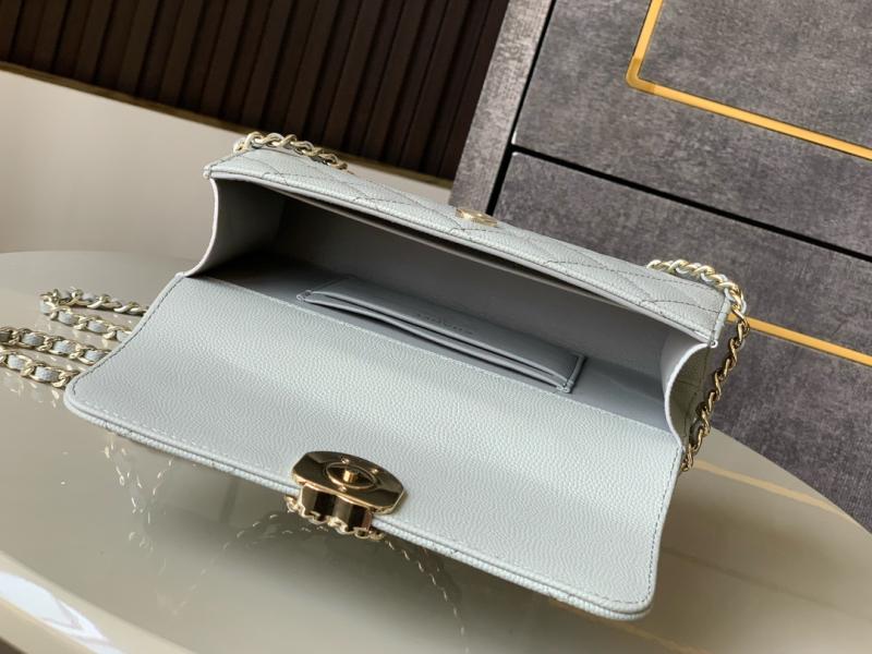 Chanel Phone Holder with Chain Light Grey AP3238