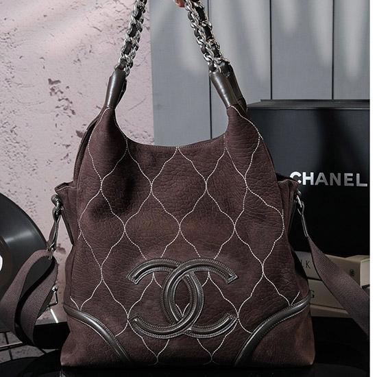 Chanel Rodeo Drive Hobo Bag Brown AS3336