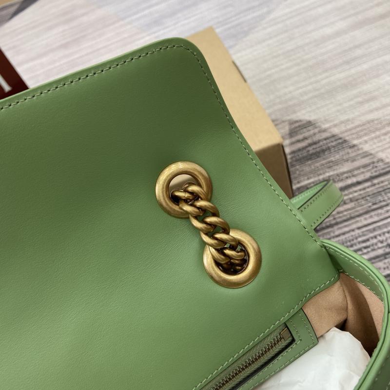 Gucci GG Marmont Medium Shoulder Bag Green 443497