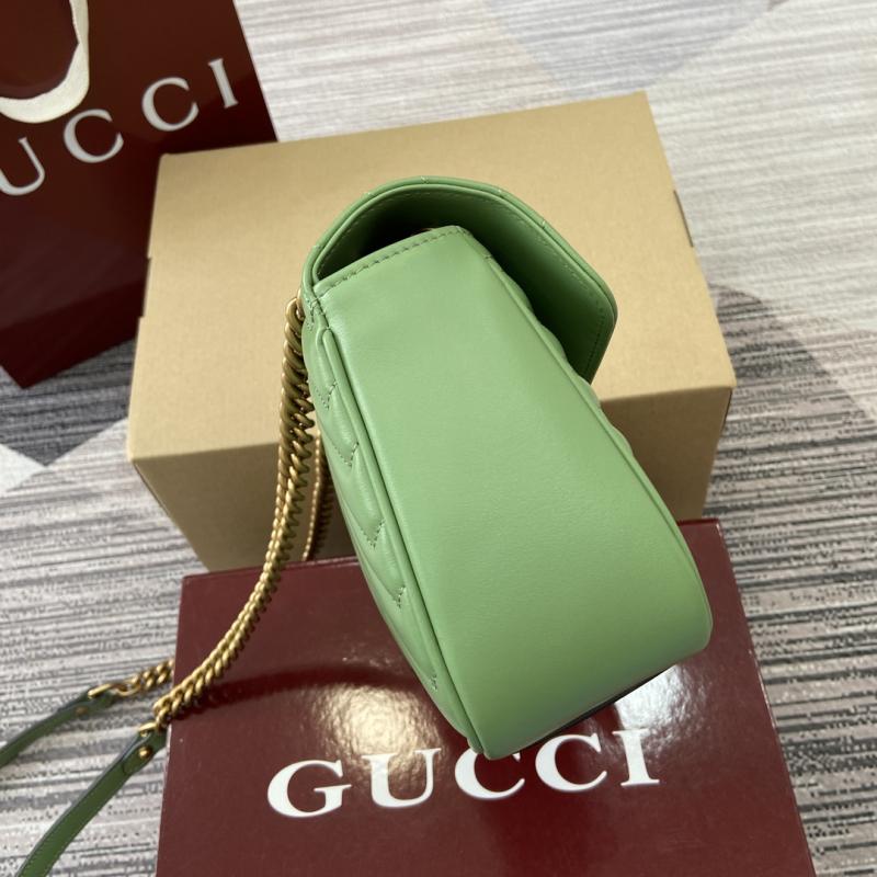 Gucci GG Marmont Medium Shoulder Bag Green 443497