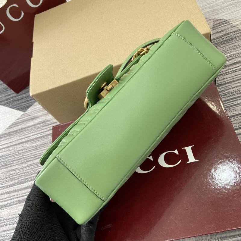 Gucci GG Marmont Medium Shoulder Bag Green 443497
