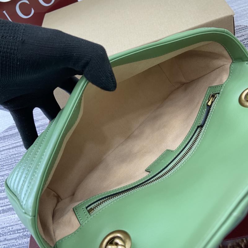 Gucci GG Marmont Medium Shoulder Bag Green 443497