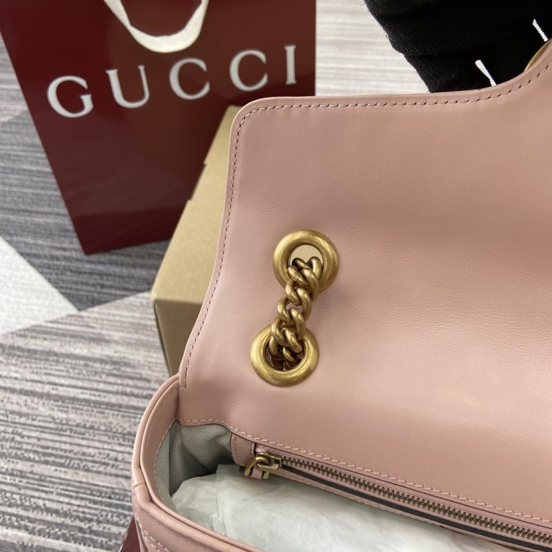 Gucci GG Marmont Medium Shoulder Bag Pink 443497