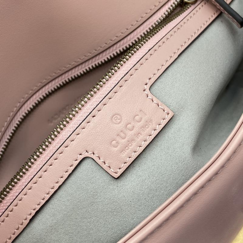 Gucci GG Marmont Medium Shoulder Bag Pink 443497