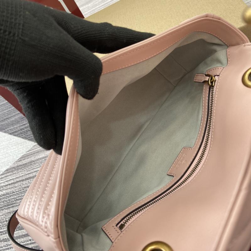Gucci GG Marmont Medium Shoulder Bag Pink 443497