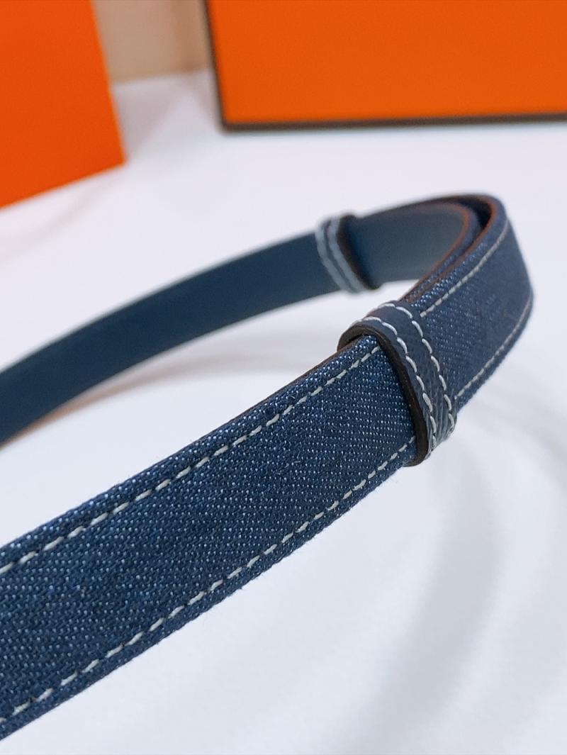 Hermes Denim Belt Blue WHB40301