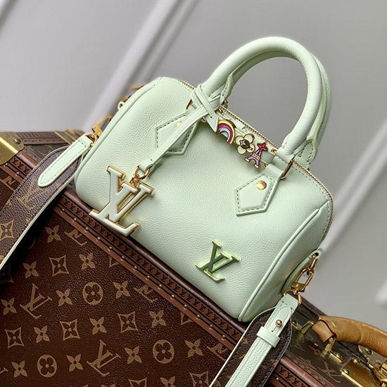 Louis Vuitton Calfskin Speedy 18 Green M24604