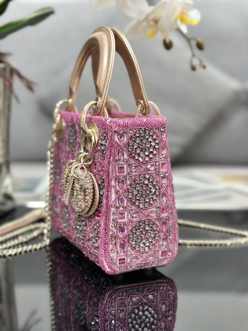 Mini Lady dior Bag Embroidered with Beads M0505