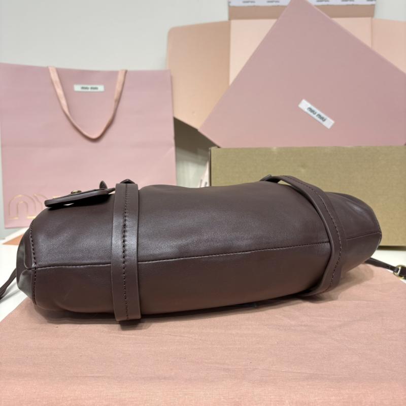 Miu Miu Joie nappa leather bag Briarwood 5BG036