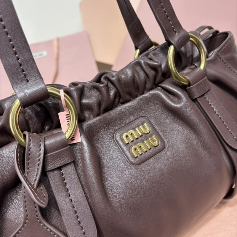 Miu Miu Joie nappa leather bag Briarwood 5BG036