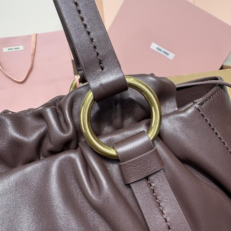 Miu Miu Joie nappa leather bag Briarwood 5BG036