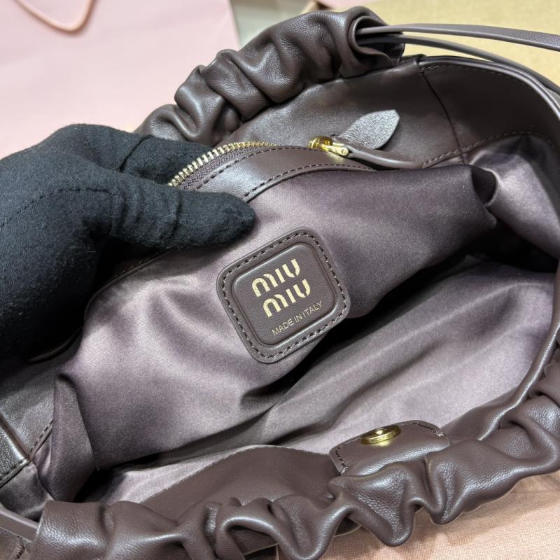 Miu Miu Joie nappa leather bag Briarwood 5BG036