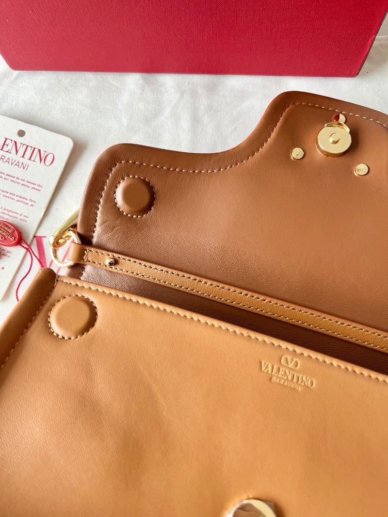 Valentino Vlogo 1960 Nappa Leather Medium Handbag Camel V22060