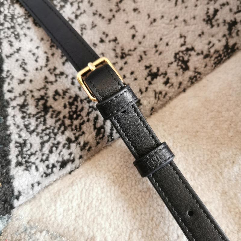 Celine Small Canvas Bucket Bag Black 198242