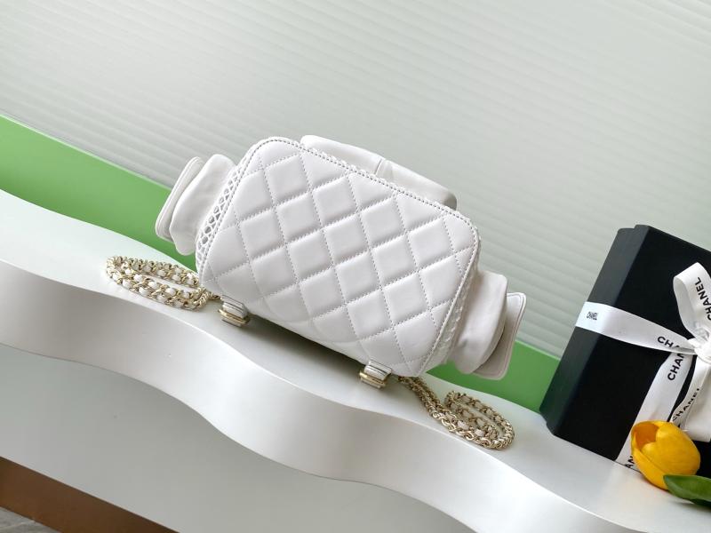 Chanel Backpack White AS5484