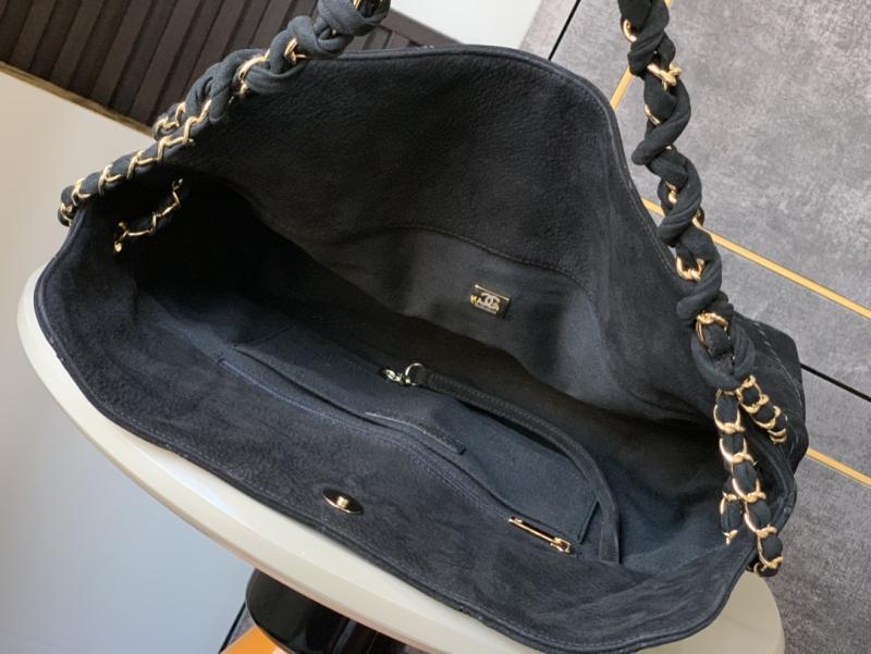 Chanel Calfskin Hobo Bag Black AS2323