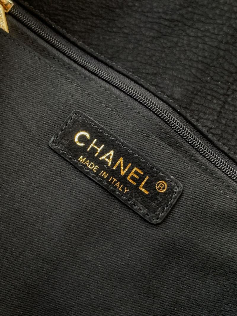 Chanel Calfskin Hobo Bag Black AS2323