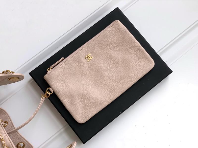 Chanel Grained Calfskin 25 Medium Handbag Pink AS5311