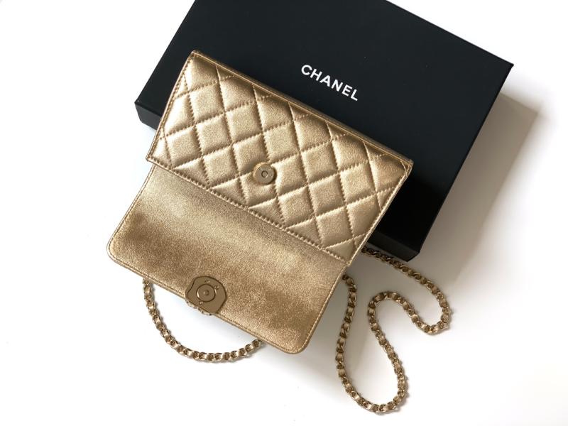 Chanel Phone Holder with Chain Gold AP3238