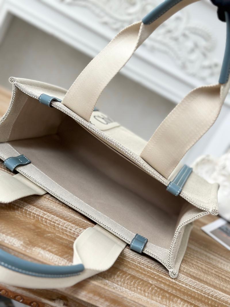 Chloe Woody tote bag in Cotton Canvas Blue C7565