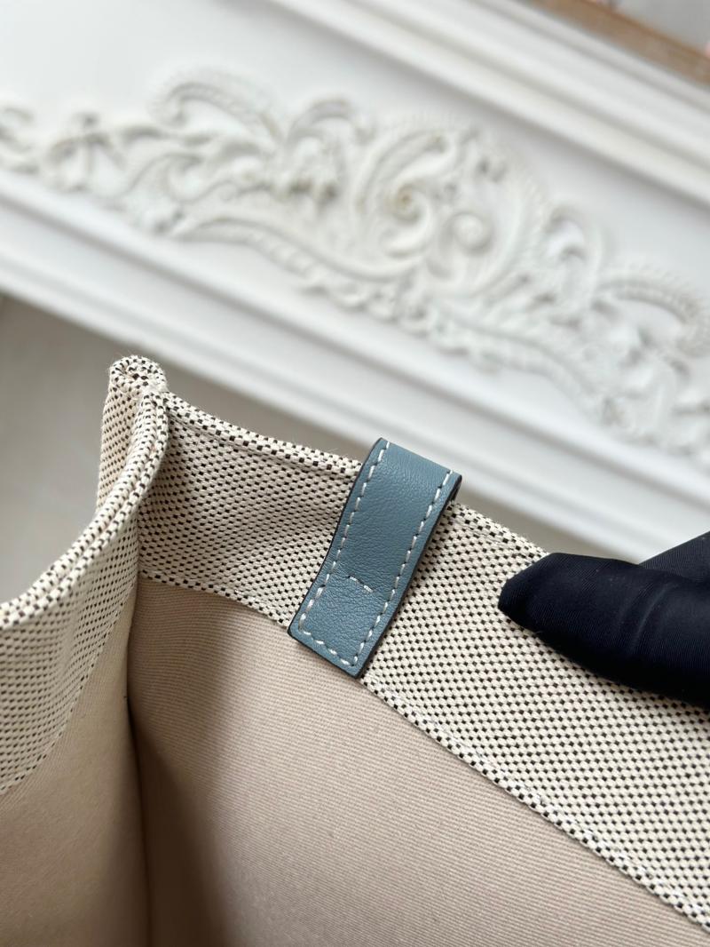 Chloe Woody tote bag in Cotton Canvas Blue C7565