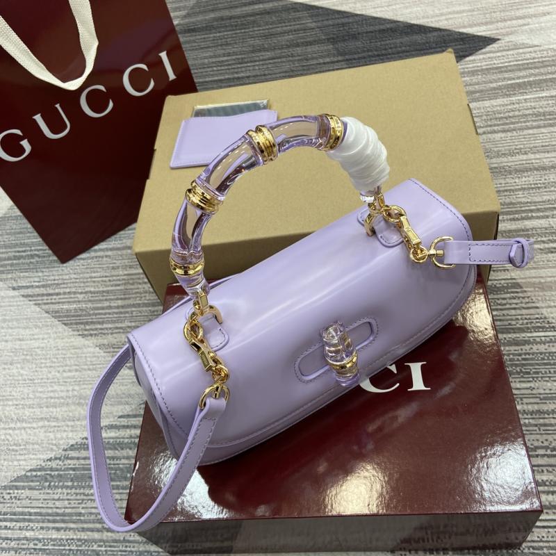 Gucci Bamboo Diva medium bag Purple 827750
