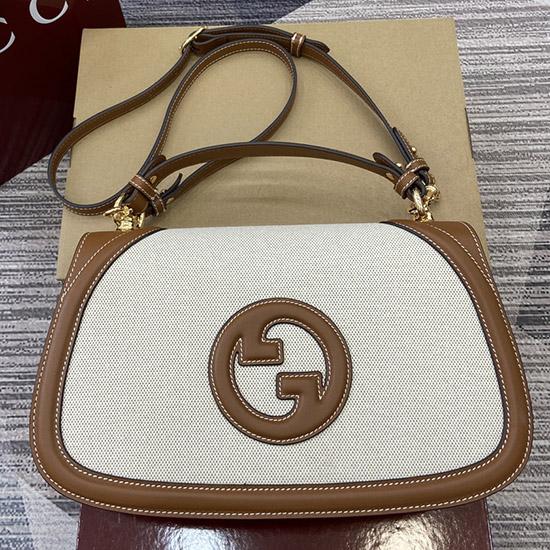 Gucci Canvas Blondie large top handle bag 815716