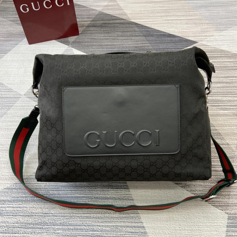 Gucci GG canvas medium black duffle bag 821668