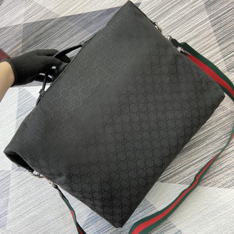 Gucci GG canvas medium black duffle bag 821668