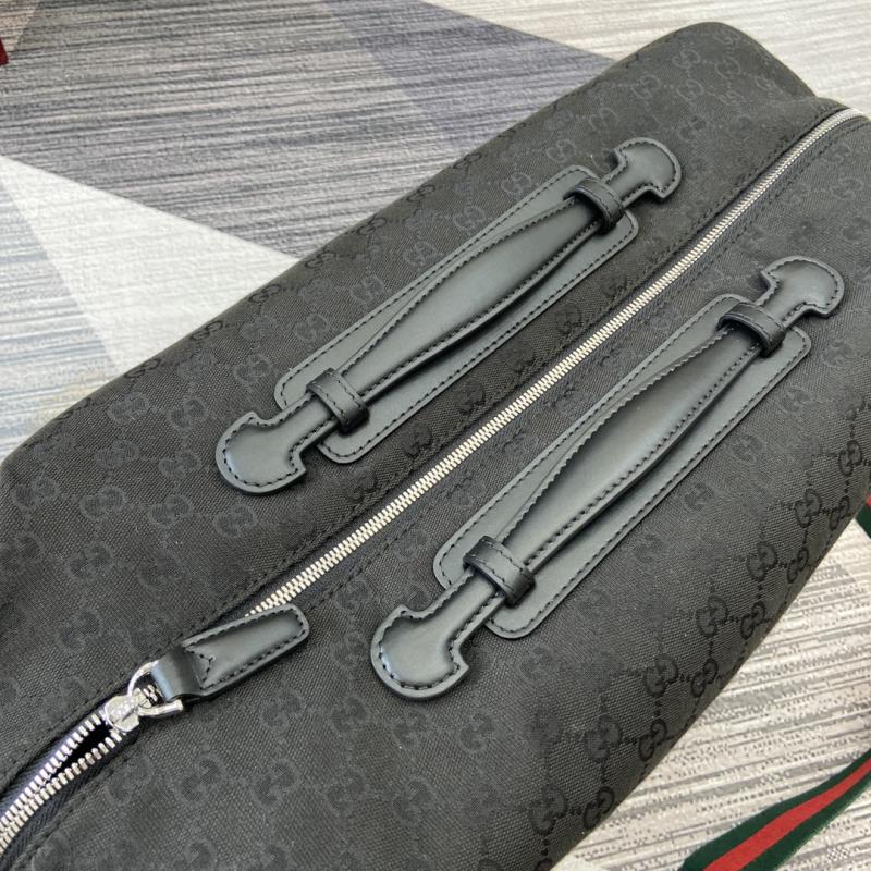 Gucci GG canvas medium black duffle bag 821668