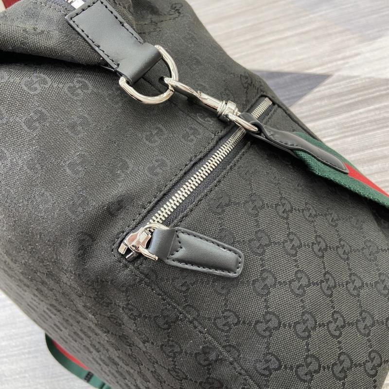 Gucci GG canvas medium black duffle bag 821668