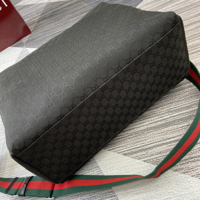 Gucci GG canvas medium black duffle bag 821668