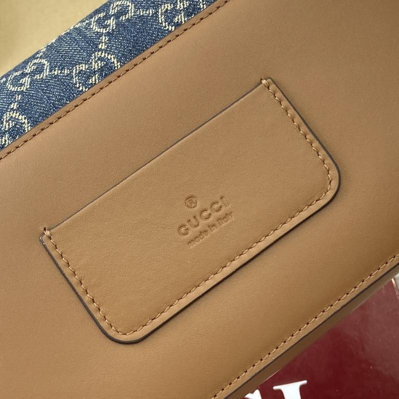Gucci Go small shoulder bag Blue Denim 826761