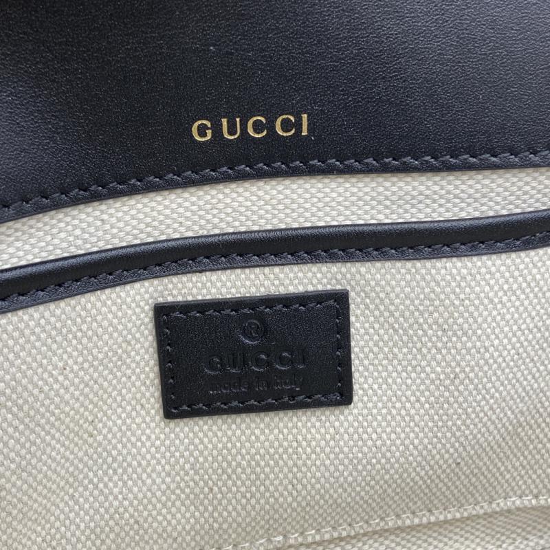 Gucci Horsebit 1955 Leather Small Top Handle Bag Black 815206