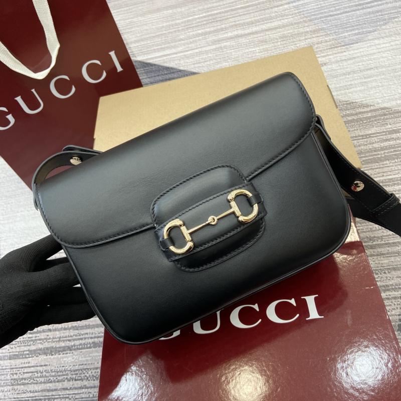 Gucci Horsebit 1955 Soft medium shoulder bag Black 815178