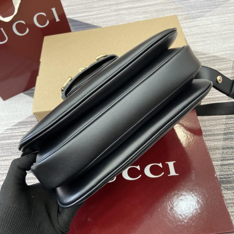 Gucci Horsebit 1955 Soft medium shoulder bag Black 815178