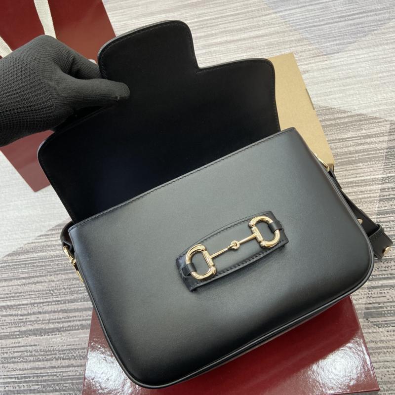 Gucci Horsebit 1955 Soft medium shoulder bag Black 815178