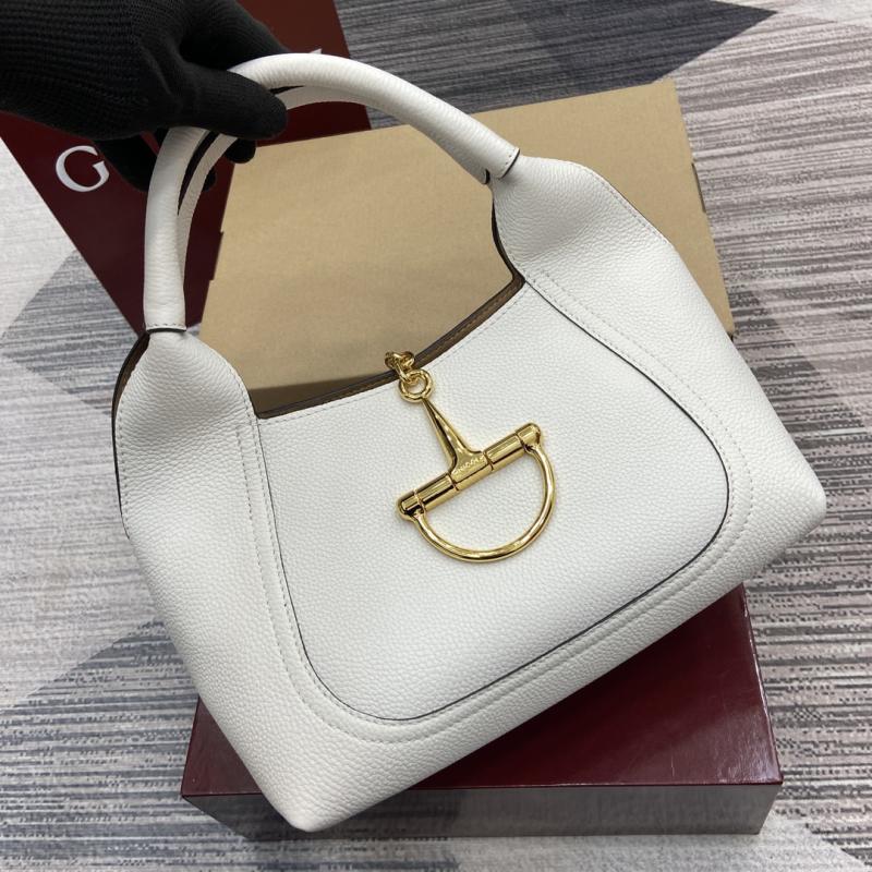 Gucci Softbit medium top handle bag White 837467