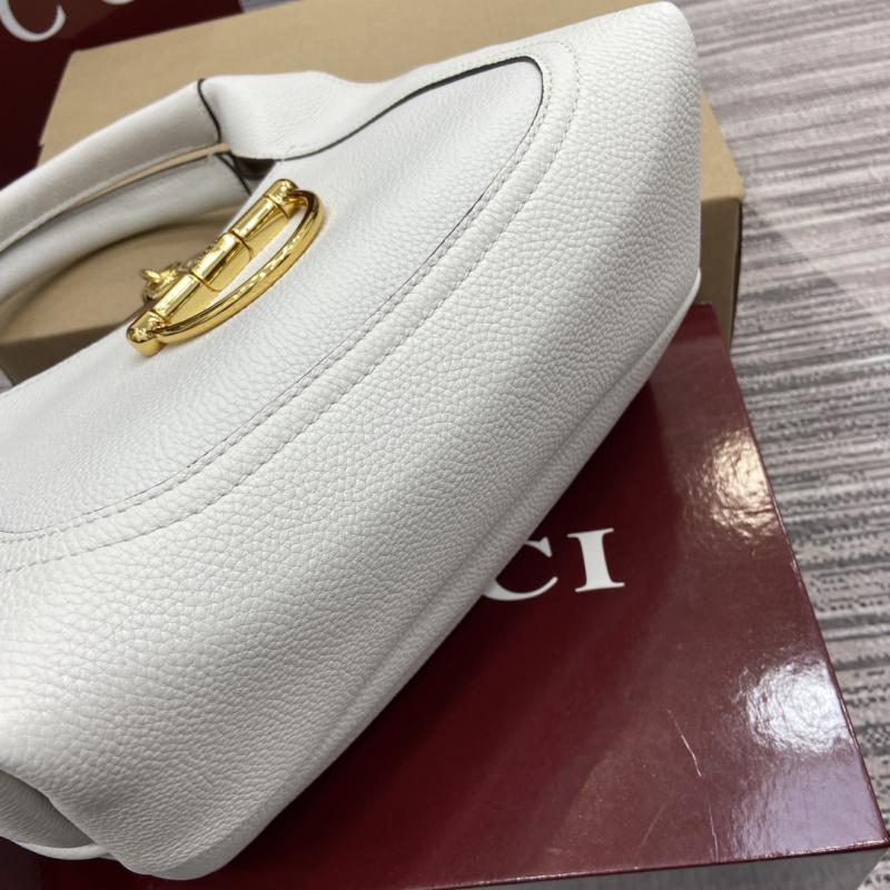 Gucci Softbit medium top handle bag White 837467